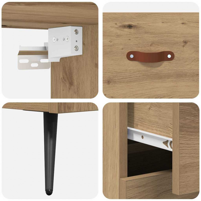 Highboard z szufladą Dąb rzemieślniczy 69,5 x 34 x 180 cm