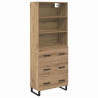 Highboard z szufladą Dąb rzemieślniczy 69,5 x 34 x 180 cm