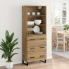 Highboard z szufladą Dąb rzemieślniczy 69,5 x 34 x 180 cm
