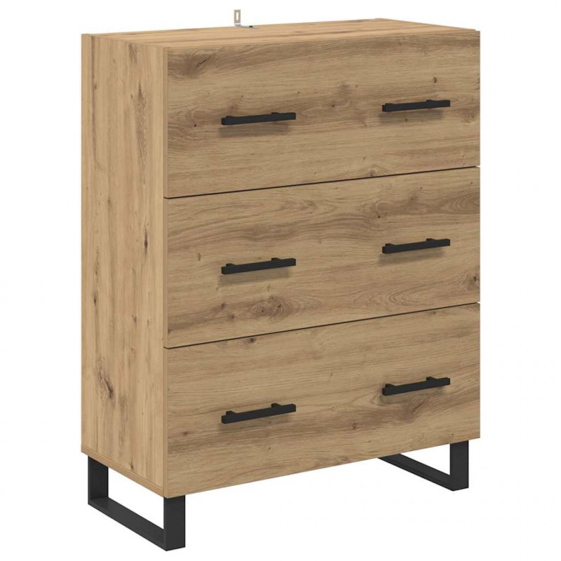 Highboard z szufladą Dąb rzemieślniczy 69,5 x 34 x 180 cm