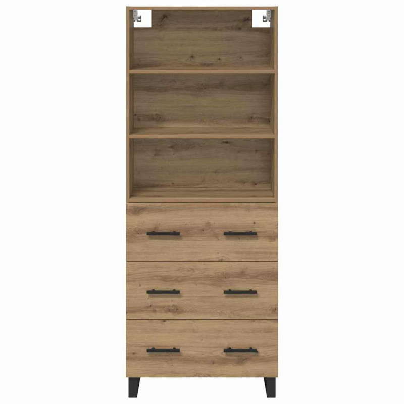 Highboard z szufladą Dąb rzemieślniczy 69,5 x 34 x 180 cm