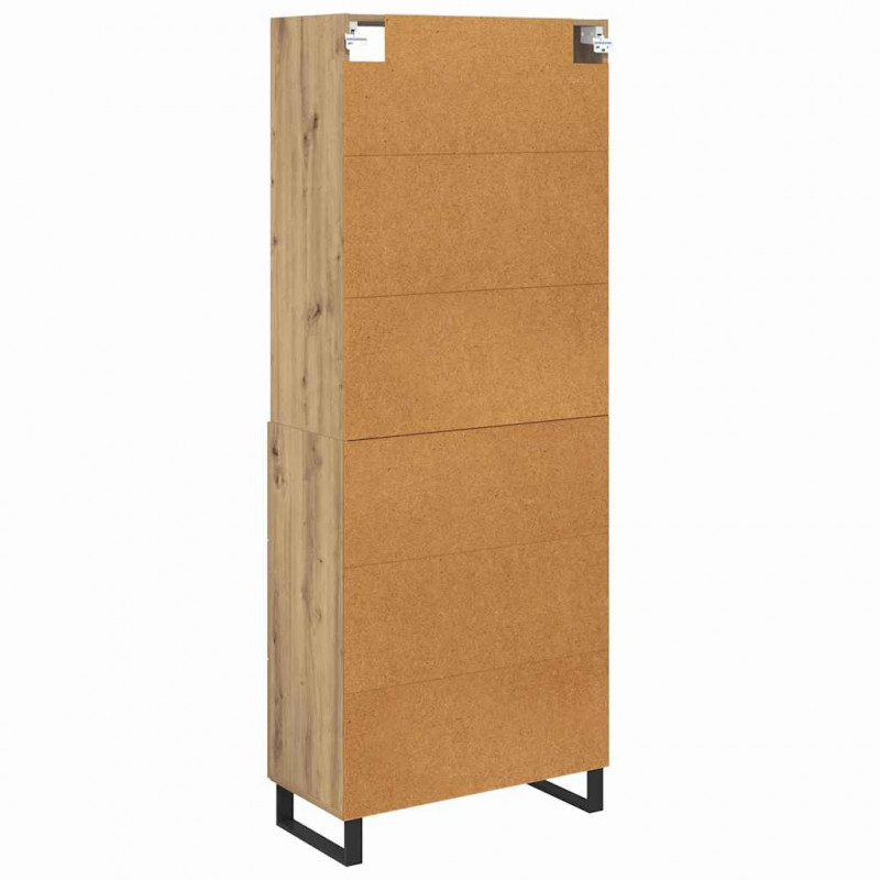 Highboard z szufladą Dąb rzemieślniczy 69,5 x 34 x 180 cm