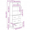 Highboard z szufladą Dąb rzemieślniczy 69,5 x 34 x 180 cm