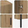 Highboard Dąb rzemieślniczy 69,5 x 34 x 180 cm