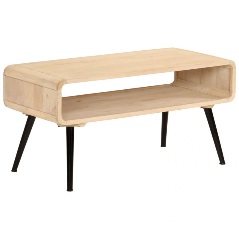 Stolik kawowy, 95x40x45 cm, lite drewno mango