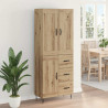 Highboard z szufladą Dąb rzemieślniczy 69,5 x 34 x 180 cm