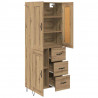 Highboard z szufladą Dąb rzemieślniczy 69,5 x 34 x 180 cm