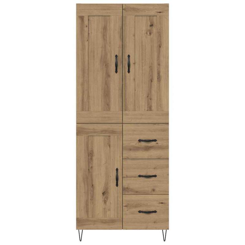 Highboard z szufladą Dąb rzemieślniczy 69,5 x 34 x 180 cm