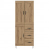 Highboard z szufladą Dąb rzemieślniczy 69,5 x 34 x 180 cm