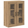 Highboard 2 pcs Dąb rzemieślniczy Materiał drewnopochodny