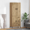 Highboard z szufladą Dąb rzemieślniczy 69,5 x 34 x 180 cm