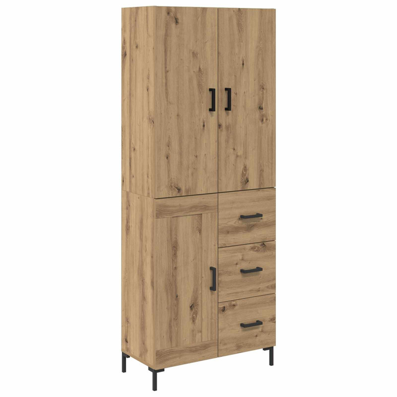 Highboard z szufladą Dąb rzemieślniczy 69,5 x 34 x 180 cm