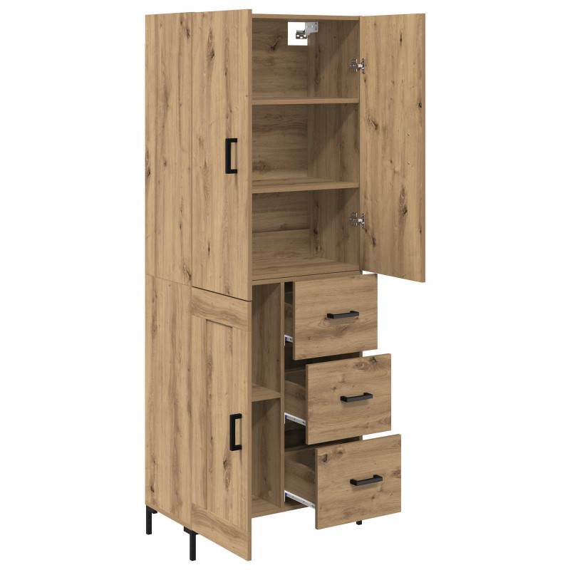 Highboard z szufladą Dąb rzemieślniczy 69,5 x 34 x 180 cm