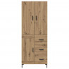 Highboard z szufladą Dąb rzemieślniczy 69,5 x 34 x 180 cm