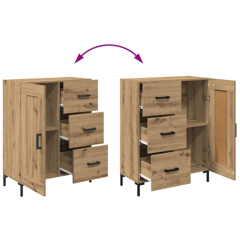 Highboard z szufladą Dąb rzemieślniczy 69,5 x 34 x 180 cm