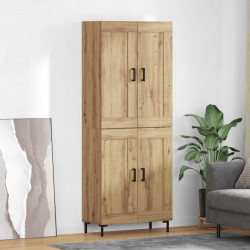 Highboard 2 pcs Dąb rzemieślniczy Materiał drewnopochodny