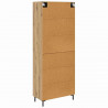 Highboard 2 pcs Dąb rzemieślniczy Materiał drewnopochodny