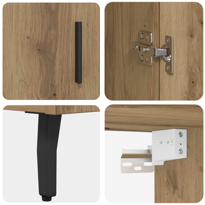 Highboard Dąb rzemieślniczy 69,5 x 34 x 180 cm