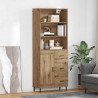 Highboard z szufladą Dąb rzemieślniczy 69,5 x 34 x 180 cm