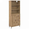Highboard z szufladą Dąb rzemieślniczy 69,5 x 34 x 180 cm