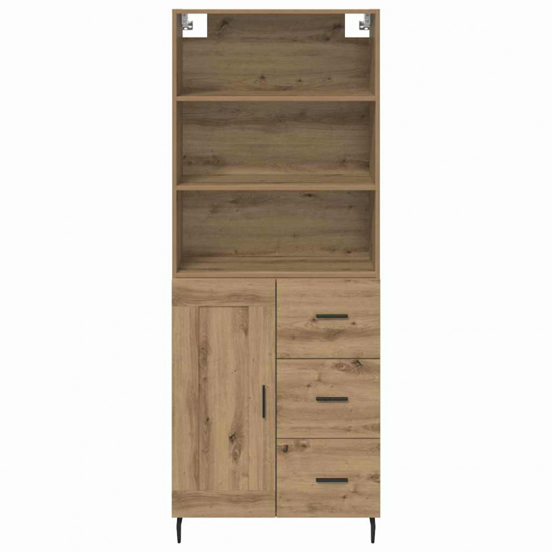 Highboard z szufladą Dąb rzemieślniczy 69,5 x 34 x 180 cm