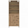 Highboard z szufladą Dąb rzemieślniczy 69,5 x 34 x 180 cm