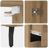 Highboard z szufladą Dąb rzemieślniczy 69,5 x 34 x 180 cm