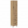 Highboard z szufladą Dąb rzemieślniczy 34,5 x 34 x 180 cm