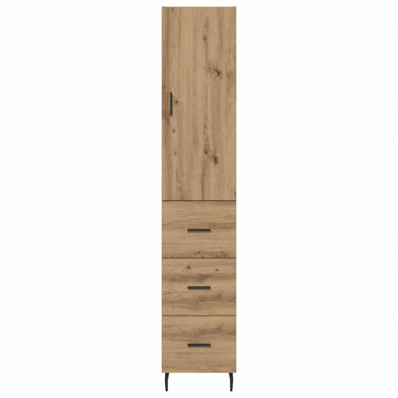 Highboard z szufladą Dąb rzemieślniczy 34,5 x 34 x 180 cm