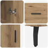 Highboard z szufladą Dąb rzemieślniczy 34,5 x 34 x 180 cm