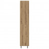 Highboard 2 pcs Dąb rzemieślniczy Drewno inżynieryjne i szkło