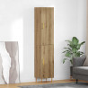 Highboard 2 pcs Dąb rzemieślniczy Materiał drewnopochodny