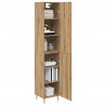 Highboard 2 pcs Dąb rzemieślniczy Materiał drewnopochodny