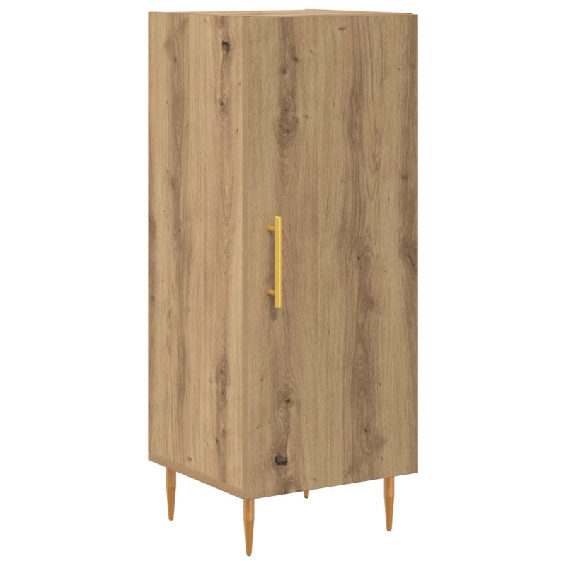 Highboard 2 pcs Dąb rzemieślniczy Materiał drewnopochodny