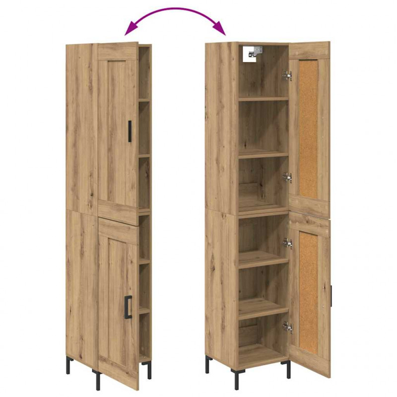 Highboard Dąb rzemieślniczy 34,5 x 34 x 180 cm