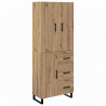 Highboard z szufladą 2 pcs Dąb rzemieślniczy 69,5 x 34 x 180 cm