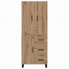 Highboard z szufladą 2 pcs Dąb rzemieślniczy 69,5 x 34 x 180 cm