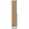 Highboard z szufladą 2 pcs Dąb rzemieślniczy 69,5 x 34 x 180 cm