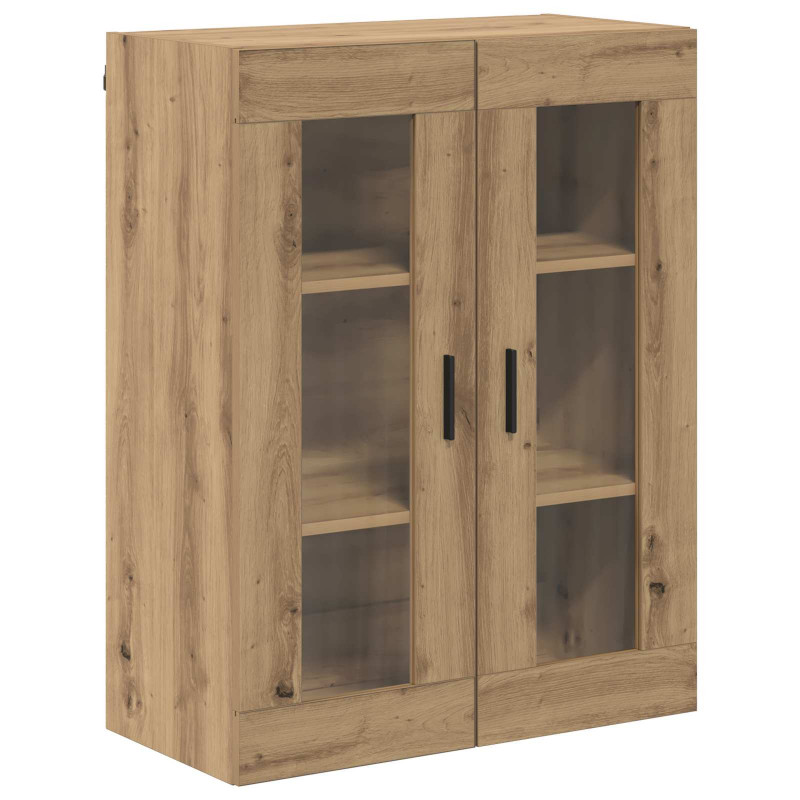 Highboard 2 pcs Dąb rzemieślniczy Materiał drewnopochodny