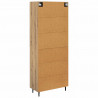 Highboard 2 pcs Dąb rzemieślniczy Materiał drewnopochodny