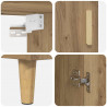Highboard Dąb rzemieślniczy 69,5 x 34 x 180 cm