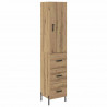 Highboard z szufladą Dąb rzemieślniczy 34,5 x 34 x 180 cm