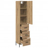 Highboard z szufladą Dąb rzemieślniczy 34,5 x 34 x 180 cm