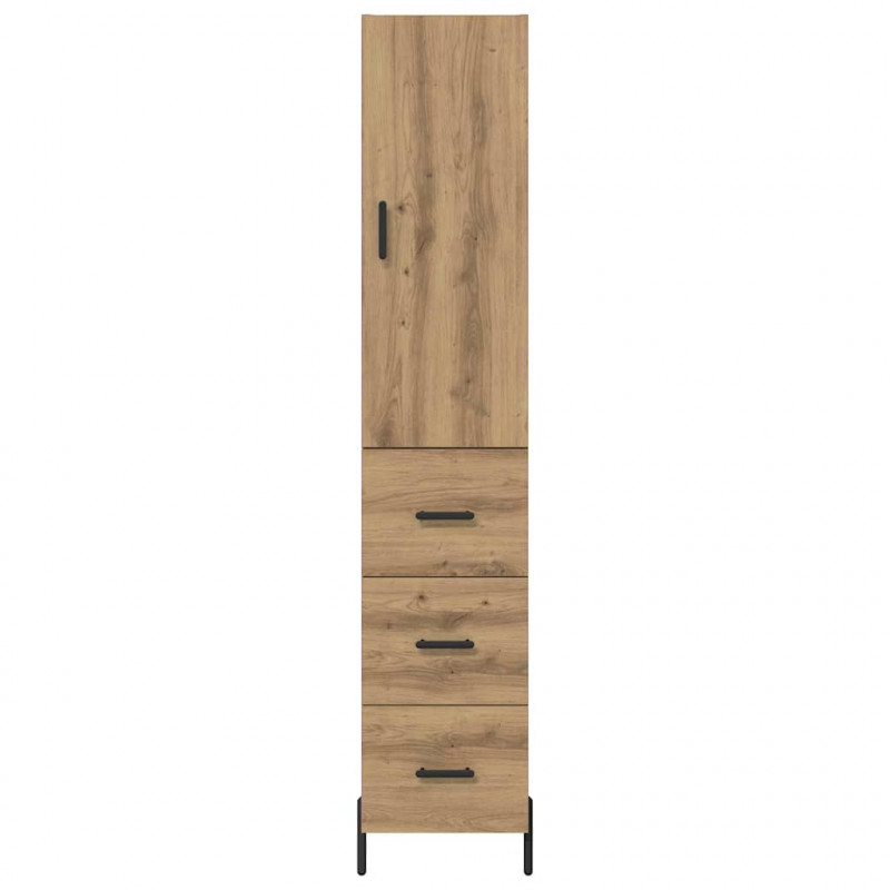 Highboard z szufladą Dąb rzemieślniczy 34,5 x 34 x 180 cm