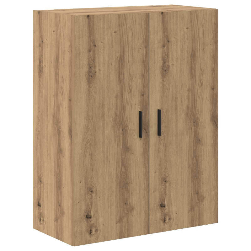Highboard 2 pcs Dąb rzemieślniczy Drewno inżynieryjne i szkło