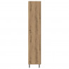 Highboard 2 pcs Dąb rzemieślniczy Drewno inżynieryjne i szkło