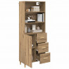 Highboard z szufladą Dąb rzemieślniczy 69,5 x 32,5 x 180 cm