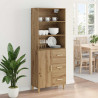 Highboard z szufladą Dąb rzemieślniczy 69,5 x 32,5 x 180 cm