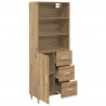Highboard z szufladą Dąb rzemieślniczy 69,5 x 32,5 x 180 cm
