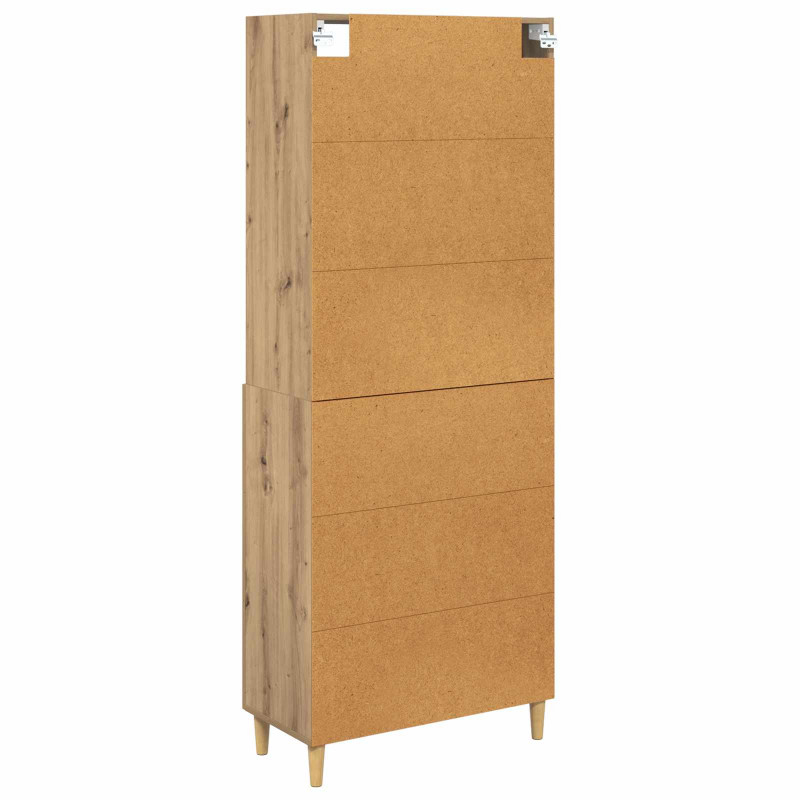 Highboard z szufladą Dąb rzemieślniczy 69,5 x 32,5 x 180 cm